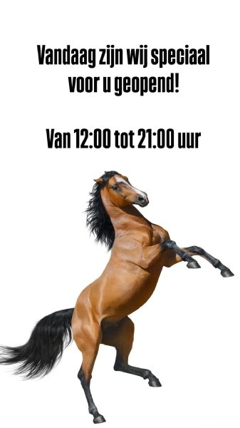 Geopend!